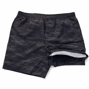 Chubbies 7" Lined Athletic Shorts XXL Black Gray